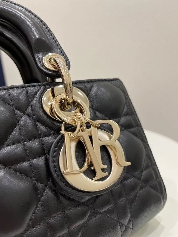 Lady D-Joy Small Lambskin Cannage Bag