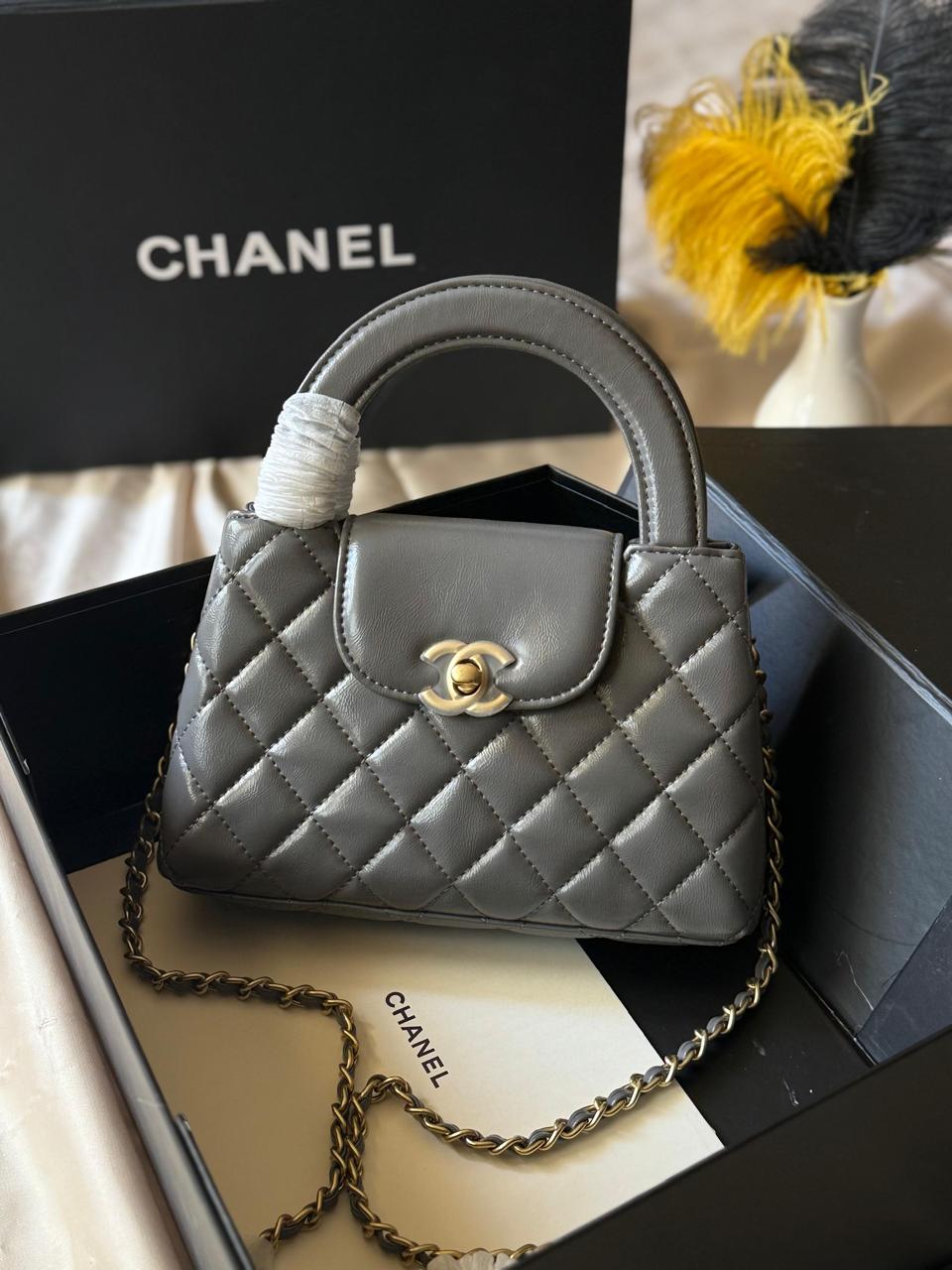Chanel Pink Calfskin Mini Kelly Shopper