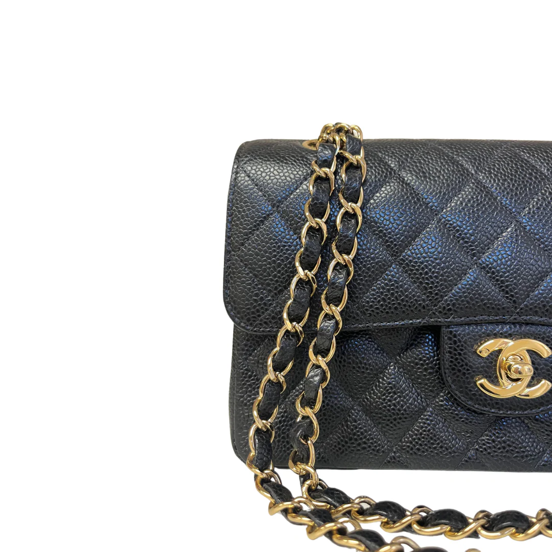 Chanel Small Vintage Caviar Classic Flap Bag