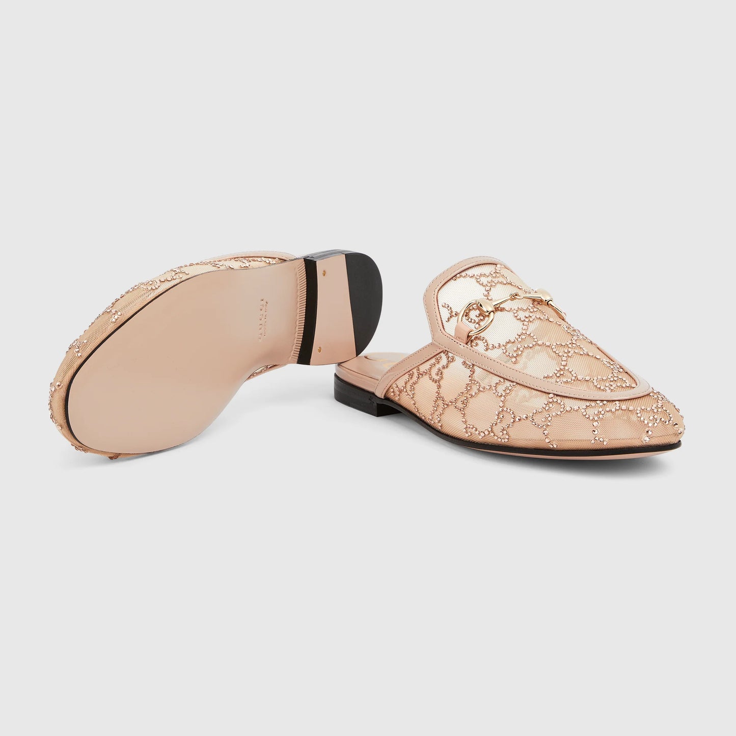 Gucci Women’s GG Crystal Princetown Slippers