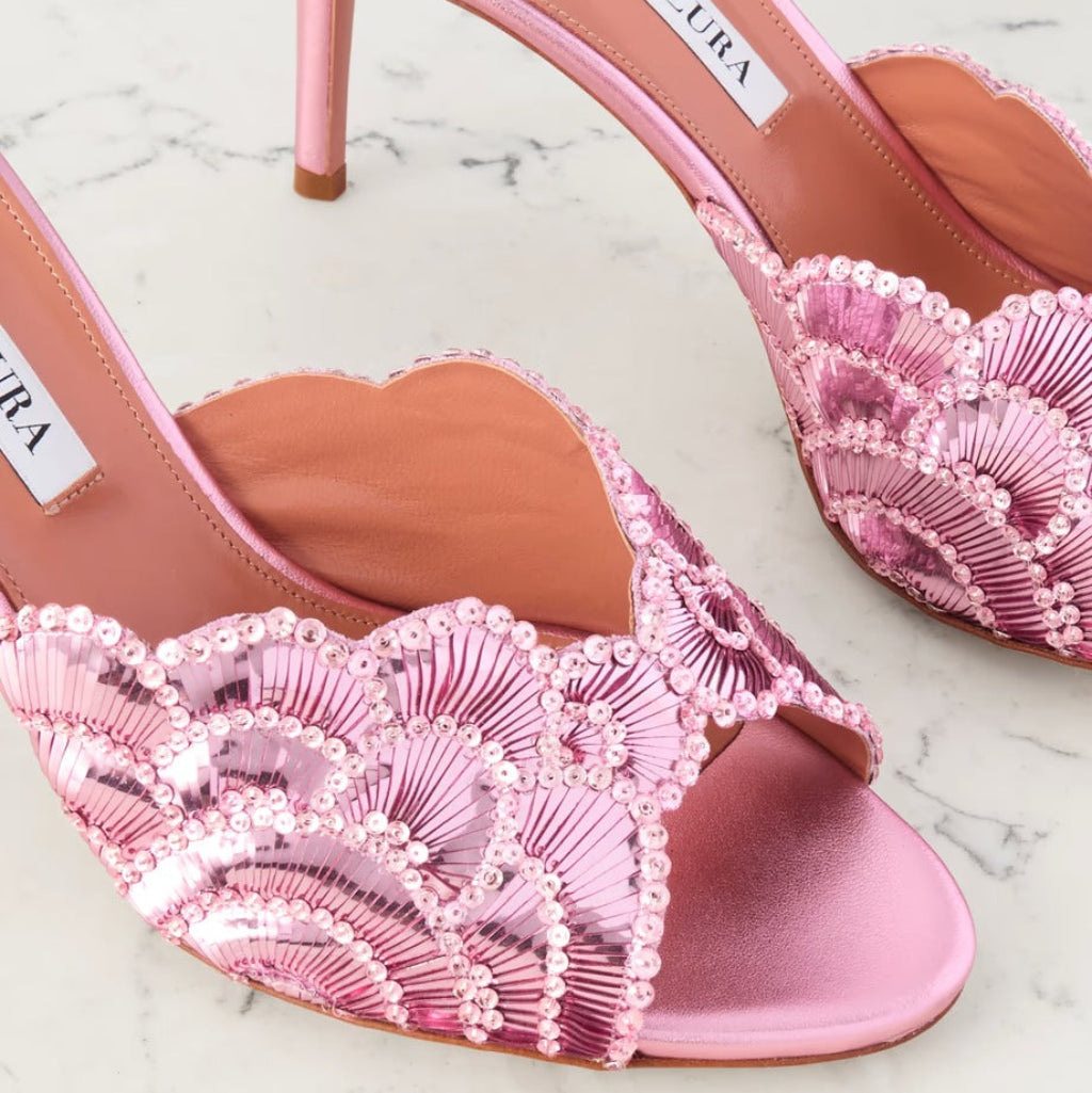 Crystal Glam Slip-On Mules