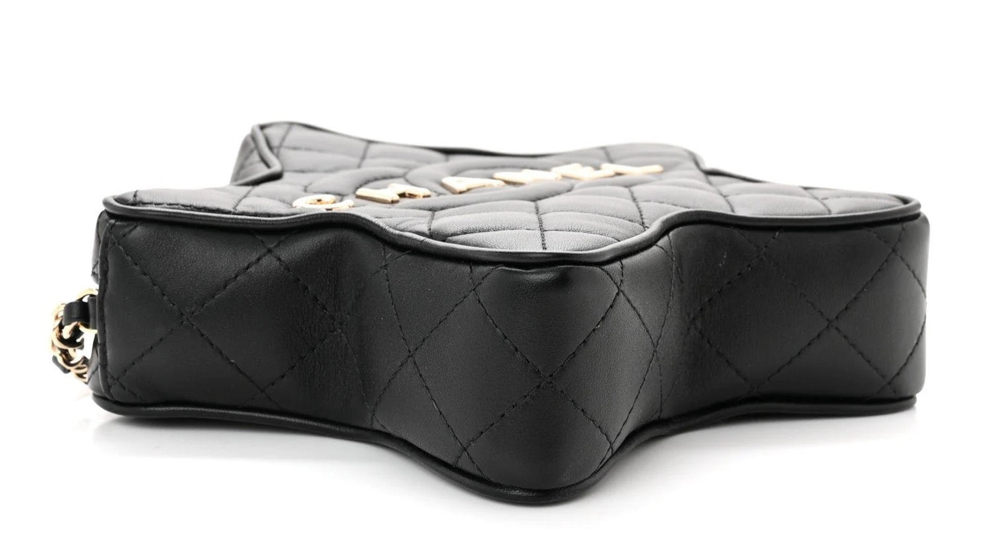CHANEL Lambskin Quilted Walk of Fame Star Bag