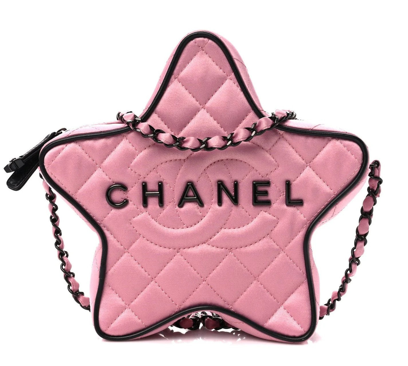 CHANEL Lambskin Quilted Walk of Fame Star Bag