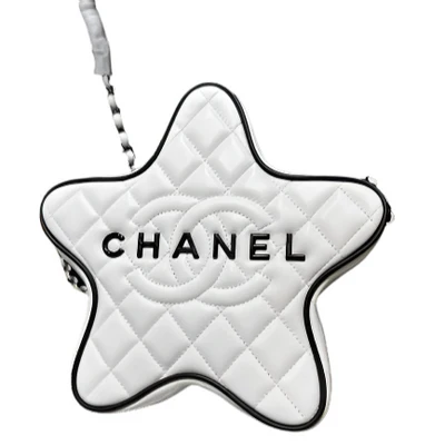 CHANEL Lambskin Quilted Walk of Fame Star Bag