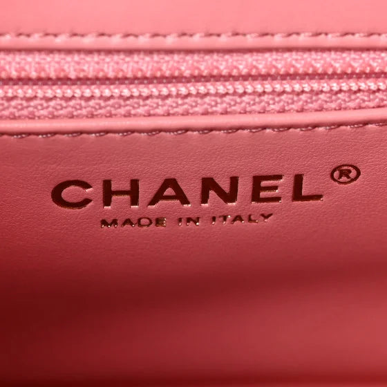 Chanel Pink Calfskin Mini Kelly Shopper