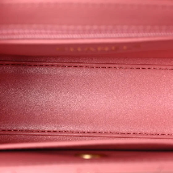 Chanel Pink Calfskin Mini Kelly Shopper