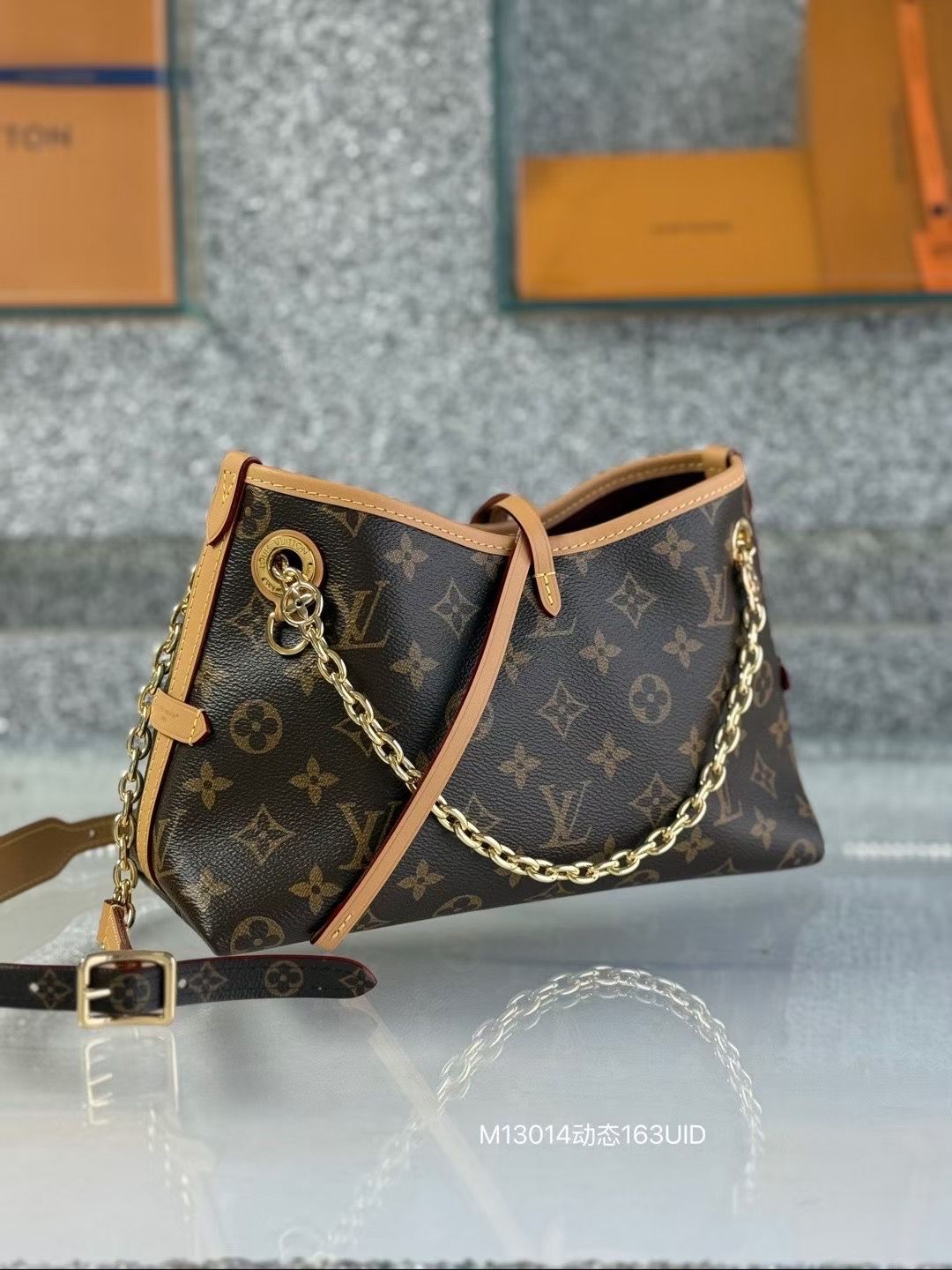 LV BB Bag with Gold Chain