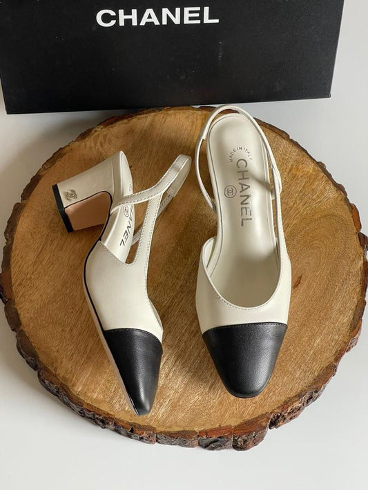 Classic Two-Tone Slingbacks