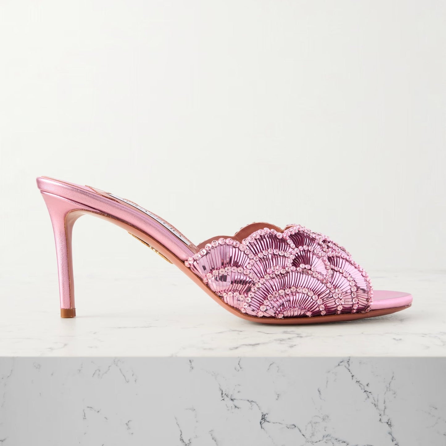 Crystal Glam Slip-On Mules