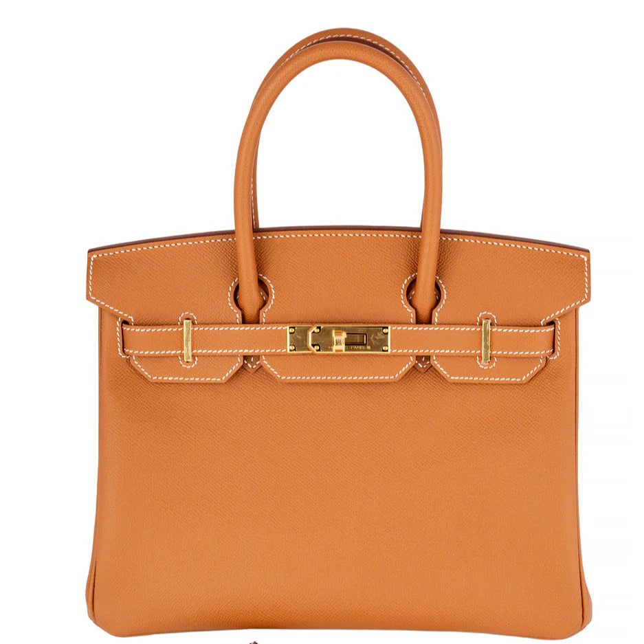 Premium Togo Leather Gold Handbag