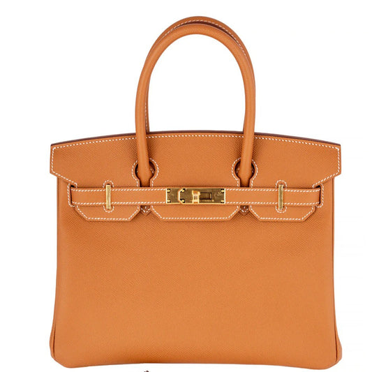 Premium Togo Leather Gold Handbag