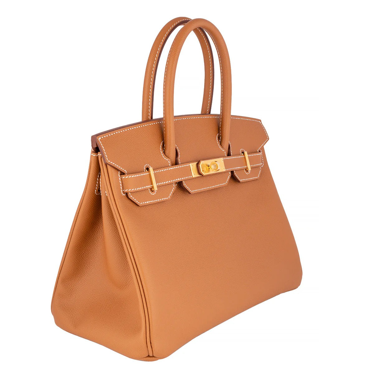 Premium Togo Leather Gold Handbag